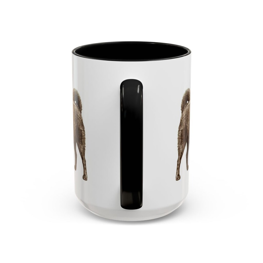 15oz Schipperke Mug, Black, back view