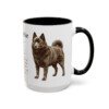 15oz Schipperke Mug, Black, right side view