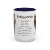 15oz Schipperke Mug, Navy, front view