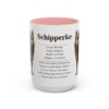 15oz Schipperke Mug, Pink, front view