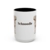 15oz Schnoodle Mug, Black, front view