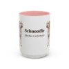 15oz Schnoodle Latin Mug, Pink, front view
