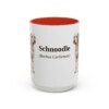 15oz Schnoodle Latin Mug, Red, front view