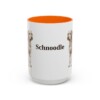 15oz Schnoodle Mug, Orange, front view