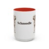 15oz Schnoodle Mug, Red, front view