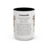 15oz Schnoodle Mug, Black, front view