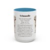 15oz Schnoodle Mug, Light Blue, front view