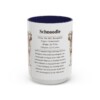 15oz Schnoodle Mug, Navy, front view