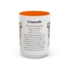 15oz Schnoodle Mug, Orange, front view