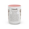 15oz Schnoodle Mug, Pink, front view