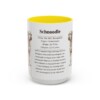 15oz Schnoodle Mug, Yellow, front view