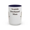 15oz-scottish-deerhound-mug-mom-navy 15oz Scottish Deerhound Dog Mom Mug, Navy, front view