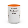 15oz-scottish-deerhound-mug-mom-orange 15oz Scottish Deerhound Dog Mom Mug, Orange, front view