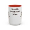 15oz-scottish-deerhound-mug-mom-red 15oz Scottish Deerhound Dog Mom Mug, Red, front view