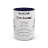15oz Scottish Deerhound Mug, Navy, front view