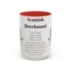 15oz Scottish Deerhound Mug, Red, front view