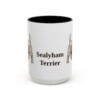 15oz Sealyham Terrier Mug, Black, front view