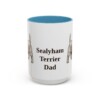 15oz Sealyham Terrier Dog Dad Mug, Light Blue, front view