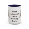 15oz Funny Sealyham Terrier Mug, Navy, front view