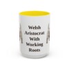 15oz Funny Sealyham Terrier Mug, Yellow, front view