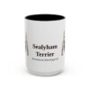 15oz-sealyham-terrier-mug-latin-black-front 15oz Sealyham Terrier Latin Mug, Black, front view