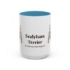 15oz-sealyham-terrier-mug-latin-light-blue 15oz Sealyham Terrier Latin Mug, Light Blue, front view