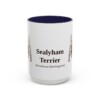 15oz-sealyham-terrier-mug-latin-navy 15oz Sealyham Terrier Latin Mug, Navy, front view