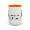 15oz-sealyham-terrier-mug-latin-orange 15oz Sealyham Terrier Latin Mug, Orange, front view