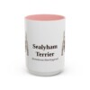 15oz-sealyham-terrier-mug-latin-pink 15oz Sealyham Terrier Latin Mug, Pink, front view