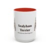 15oz-sealyham-terrier-mug-latin-red 15oz Sealyham Terrier Latin Mug, Red, front view