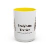 15oz-sealyham-terrier-mug-latin-yellow 15oz Sealyham Terrier Latin Mug, Yellow, front view