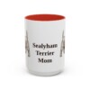 15oz-sealyham-terrier-mug-mom-red 15oz Sealyham Terrier Dog Mom Mug, Red, front view