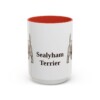 15oz Sealyham Terrier Mug, Red, front view