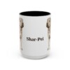 15oz Shar-Pei Mug, Black, front view