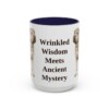 15oz-shar-pei-mug-humor-navy 15oz Funny Shar-Pei Mug, Navy, front view