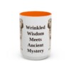 15oz-shar-pei-mug-humor-orange 15oz Funny Shar-Pei Mug, Orange, front view