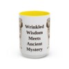 15oz-shar-pei-mug-humor-yellow 15oz Funny Shar-Pei Mug, Yellow, front view