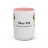15oz-shar-pei-mug-latin-pink 15oz Shar-Pei Latin Mug, Pink, front view