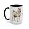 15oz Shar-Pei Dog Mom Mug, Black, left side view
