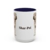 15oz Shar-Pei Mug, Navy, front view