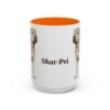 15oz Shar-Pei Mug, Orange, front view