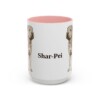 15oz Shar-Pei Mug, Pink, front view