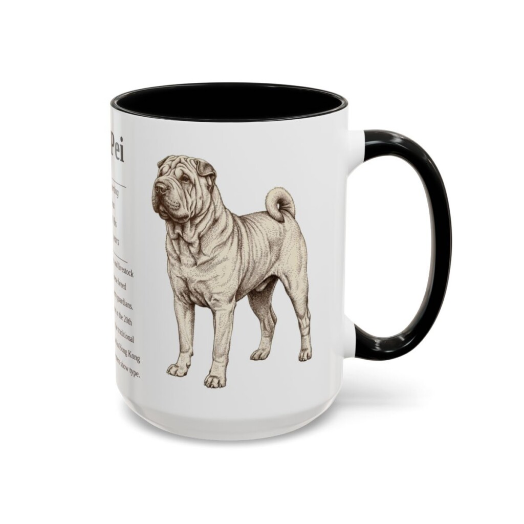 15oz-shar-pei-mug-writeup-black-right 15oz Shar-Pei Mug, Black, right side view