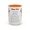 15oz-shar-pei-mug-writeup-orange 15oz Shar-Pei Mug, Orange, front view