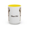 15oz Shar-Pei Mug, Yellow, front view