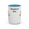 15oz Shepherd Mix Mug, Light Blue, front view