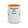 15oz-shepherd-mix-mug-mom-orange 15oz Shepherd Mix Dog Mom Mug, Orange, front view