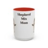 15oz-shepherd-mix-mug-mom-red 15oz Shepherd Mix Dog Mom Mug, Red, front view
