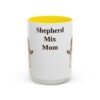15oz-shepherd-mix-mug-mom-yellow 15oz Shepherd Mix Dog Mom Mug, Yellow, front view