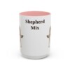 15oz Shepherd Mix Mug, Pink, front view